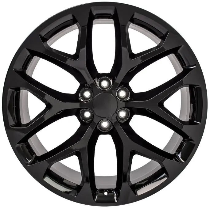Forged Aluminum Alloy Snowflake Black Machined Wheel Rim New Condition Deep Dish Design 10J Width 20mm/25mm/30mm/40mm ET