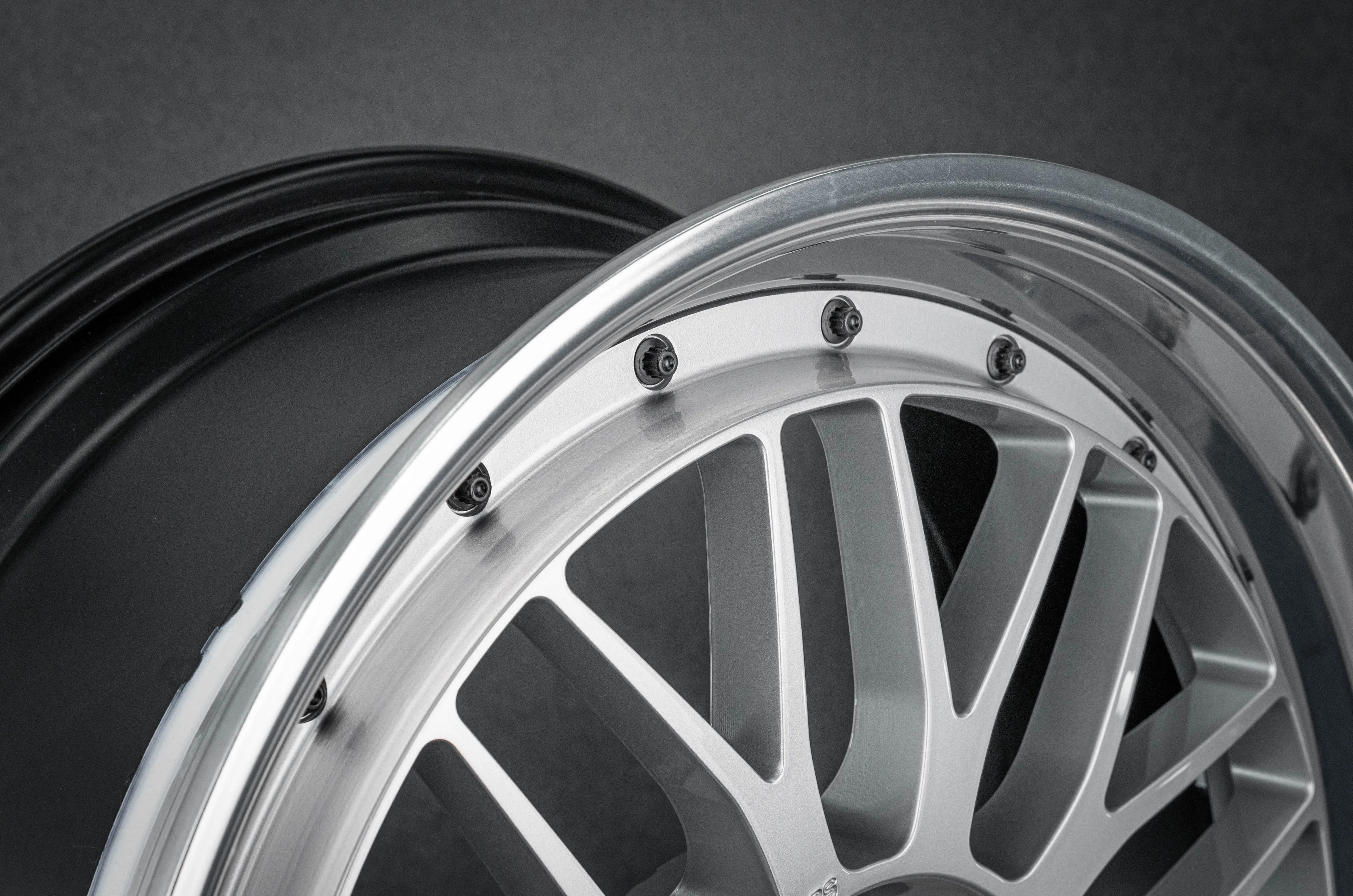 Forged Wheel 6061 Three-Piece Structure 18-inch 19-inch 20-inch 21-inch Custom Rim Passenger Car Aluminum Alloy 5x114.3 Wheel