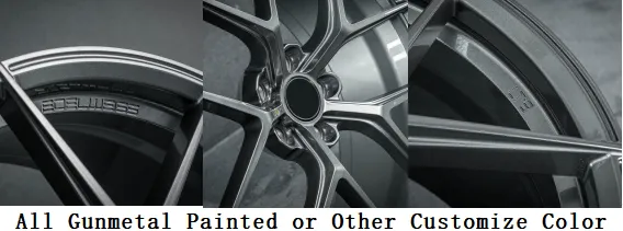 Hot-selling custom 17-inch, 18-inch, and 19-inch high-strength lightweight alloy forged wheels with sizes 5x114.3, 5x112, and 5x120, suitable for SUVs/trucks.