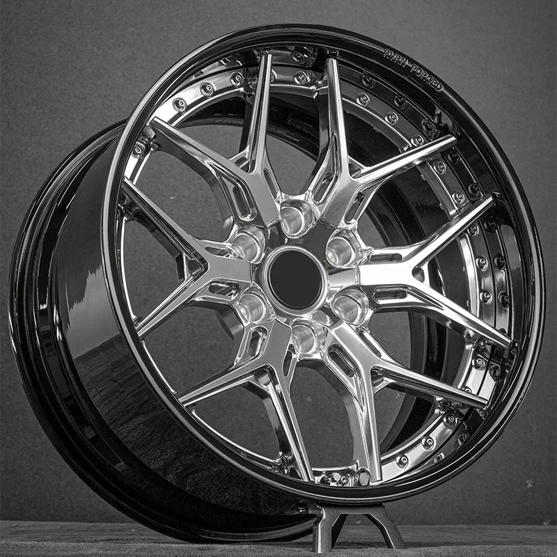 Forged wheel two-piece structure 18 inches, 19 inches, 20 inches, 21 inches, 22 inches, 23 inches, glossy black or other customized color rims