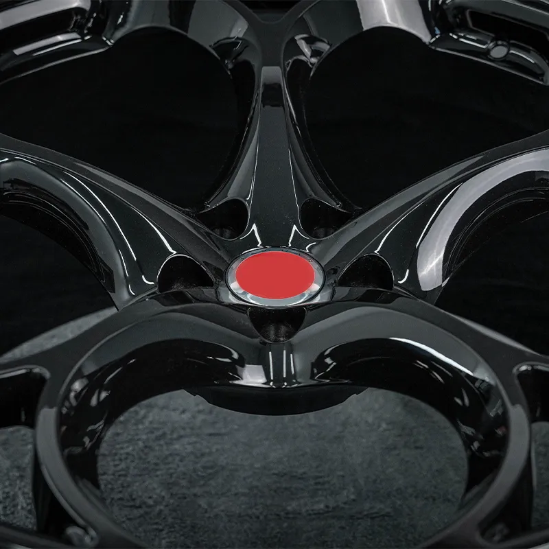 Brand new, durable and customizable fully bright black 17-inch, 18-inch, 19-inch and 20-inch forged aluminum alloy car wheels with sizes of 5x100, 4x114.3 and 5x114.3