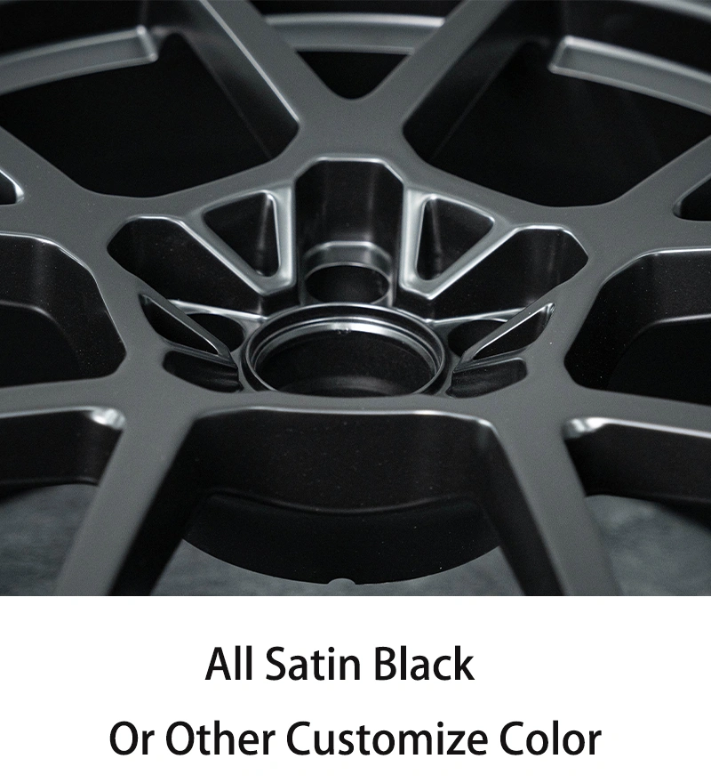 Forged wheels, fully matte black, 17-inch, 18-inch, 19-inch, 20-inch, 21-inch, 5x100, 5x105, 5x108, 5x110, 5x112, 5x114.3, 5*120, 5*127, passenger car alloy wheels