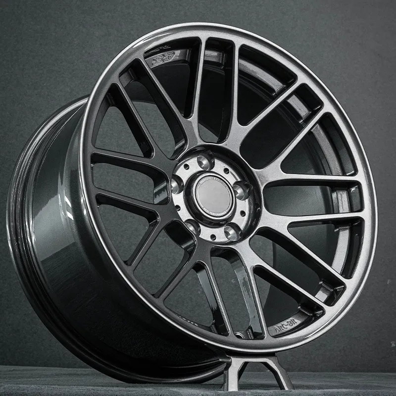 Full Dark Gunmetal Gray One-piece Forged Custom Aluminum Alloy Wheels 17-21 Inches 5x100 5x105 5x110 5x114.3 5x120