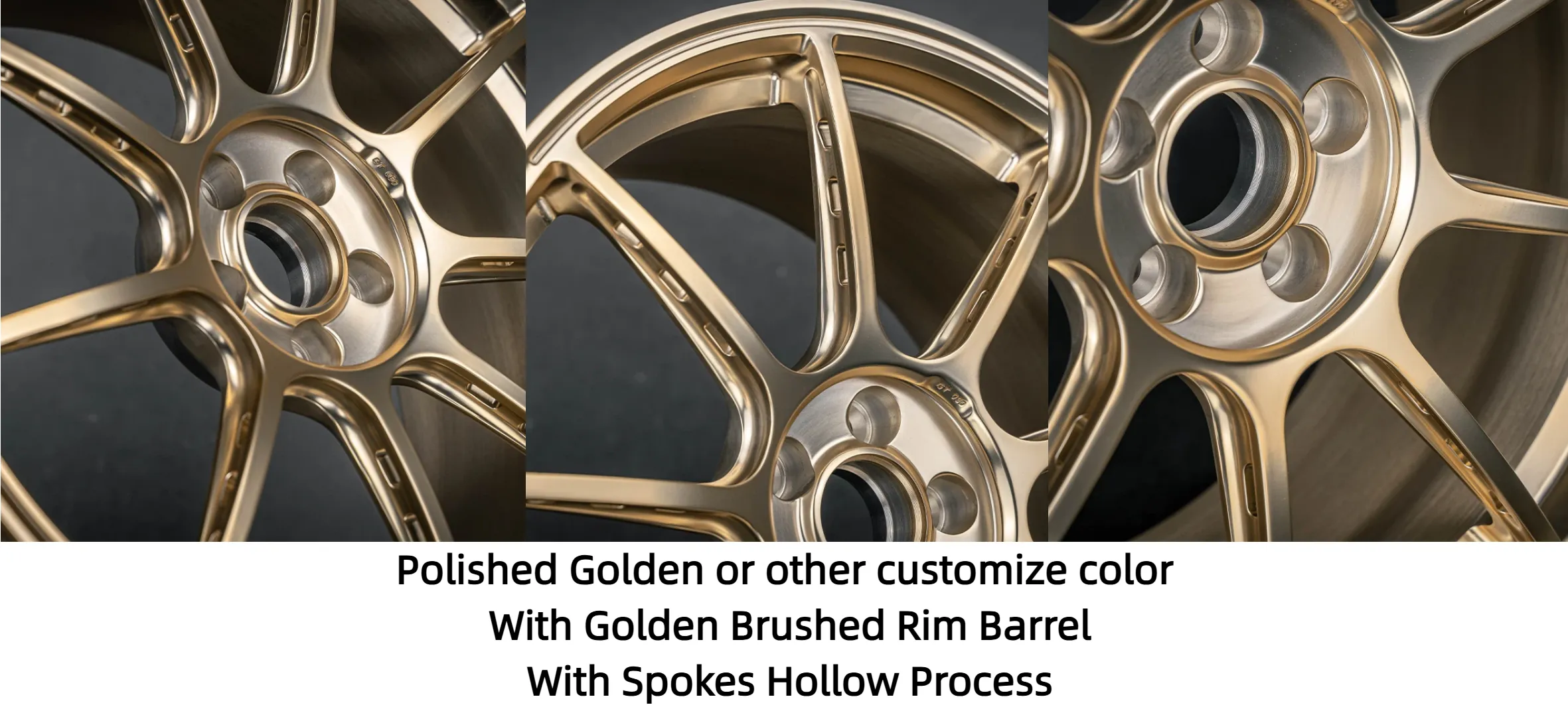 Forged wheel integrated structure premium aluminum alloy 17-21 inches polished gold or other custom colors