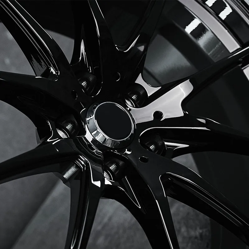Forged wheels, full gloss black, 17 inches, 18 inches, 19 inches, 20 inches, 21 inches, 5x100, 5x105, 5x108, 5x110, 5x112, 5x114.3, 5*120, 5*127, passenger car alloy wheels