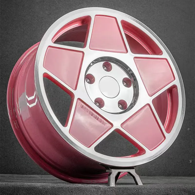 High-quality Pink Monoblock Forged Custom Aluminum Alloy Wheels 17-inch 18-inch 19-inch 20-inch 5x100 5x110 5x114.3 5x120