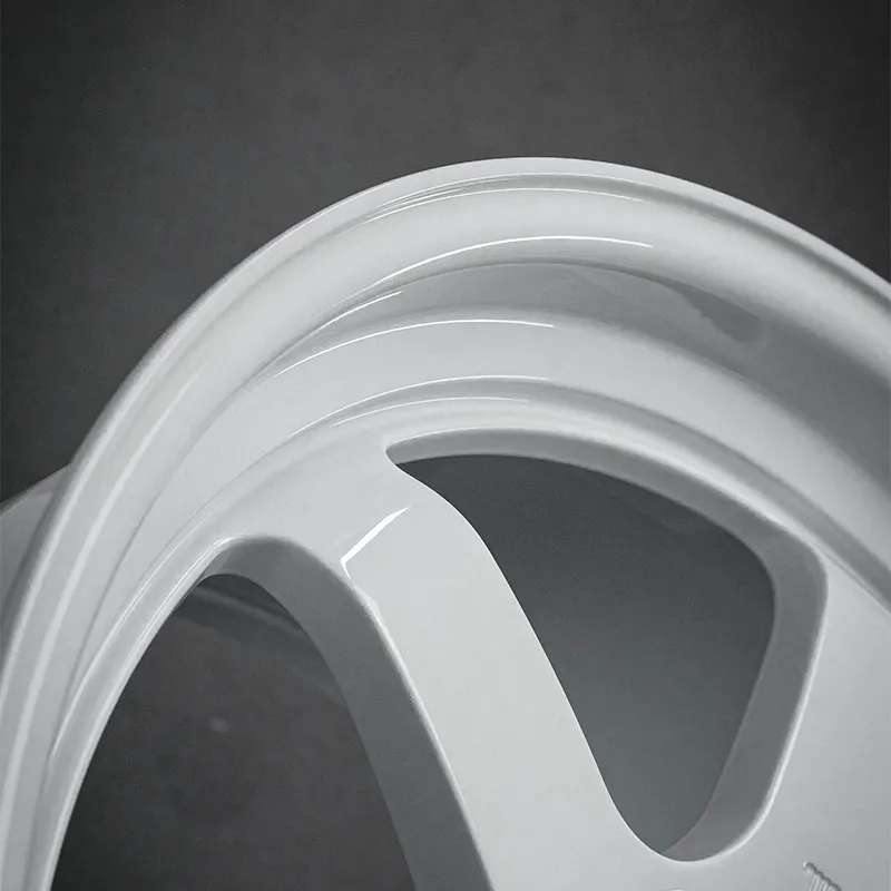 White one-piece forged custom aluminum alloy wheels TE37 style 17-inch 18-inch 19-inch 20-inch 5x100 5x114.3 5x120