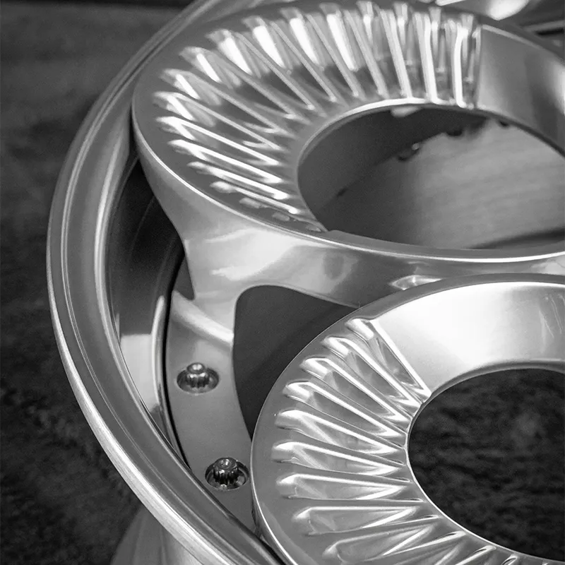 Full Silver Two-Piece Forged Custom Aluminum Alloy Wheels 18-22 Inches 5x100 5x105 5x110 5x114.3 5x120