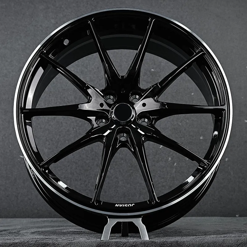 Forged wheels, full gloss black, 17 inches, 18 inches, 19 inches, 20 inches, 21 inches, 5x100, 5x105, 5x108, 5x110, 5x112, 5x114.3, 5*120, 5*127, passenger car alloy wheels
