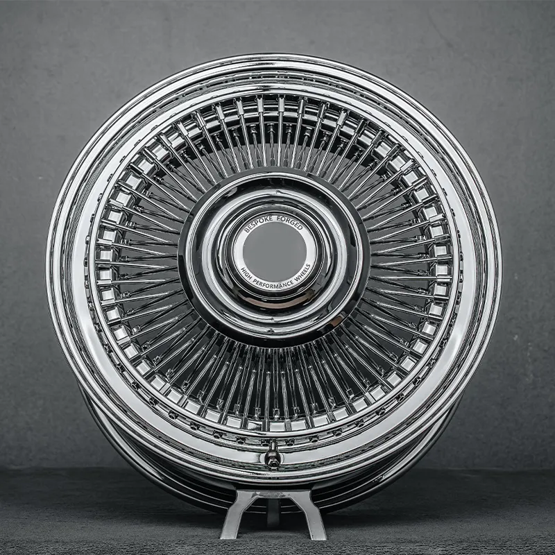 OEM Factory Spoke-Type Two-Piece 20 21 22 24 26 28 Inch Steel Wire Wheel Forged Alloy Chrome-Plated Spoke Passenger Car Wheel Spoke Steel Wire Wheel