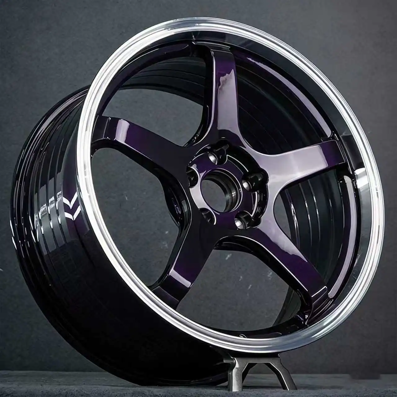 Glossy Purple One-piece Forged Custom Aluminum Alloy Wheels 17-inch 18-inch 19-inch 20-inch 5x100 5x105 5x110 5x114.3 5x120