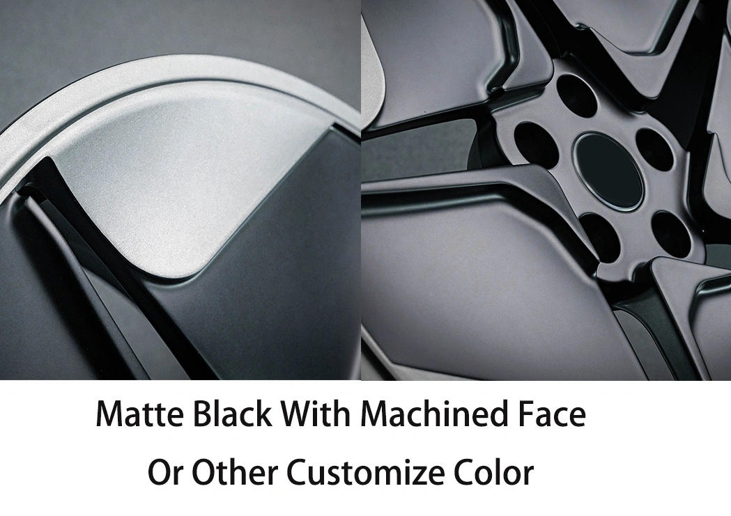 Forged wheels with matte black, surface finish: 17 inches, 18 inches, 19 inches, 20 inches, 21 inches, 22 inches; 5x100, 5x105, 5x108, 5x110, 5x112, 5x114.3, 5x120; car wheels