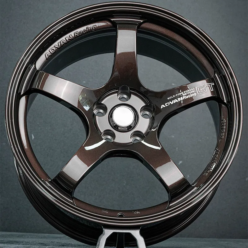 Hot-selling Forged Monoblock Structure TE37 Style Gloss Bronze or Other Custom Colors 17-inch 18-inch 19-inch 20-inch Racing Wheel Rims