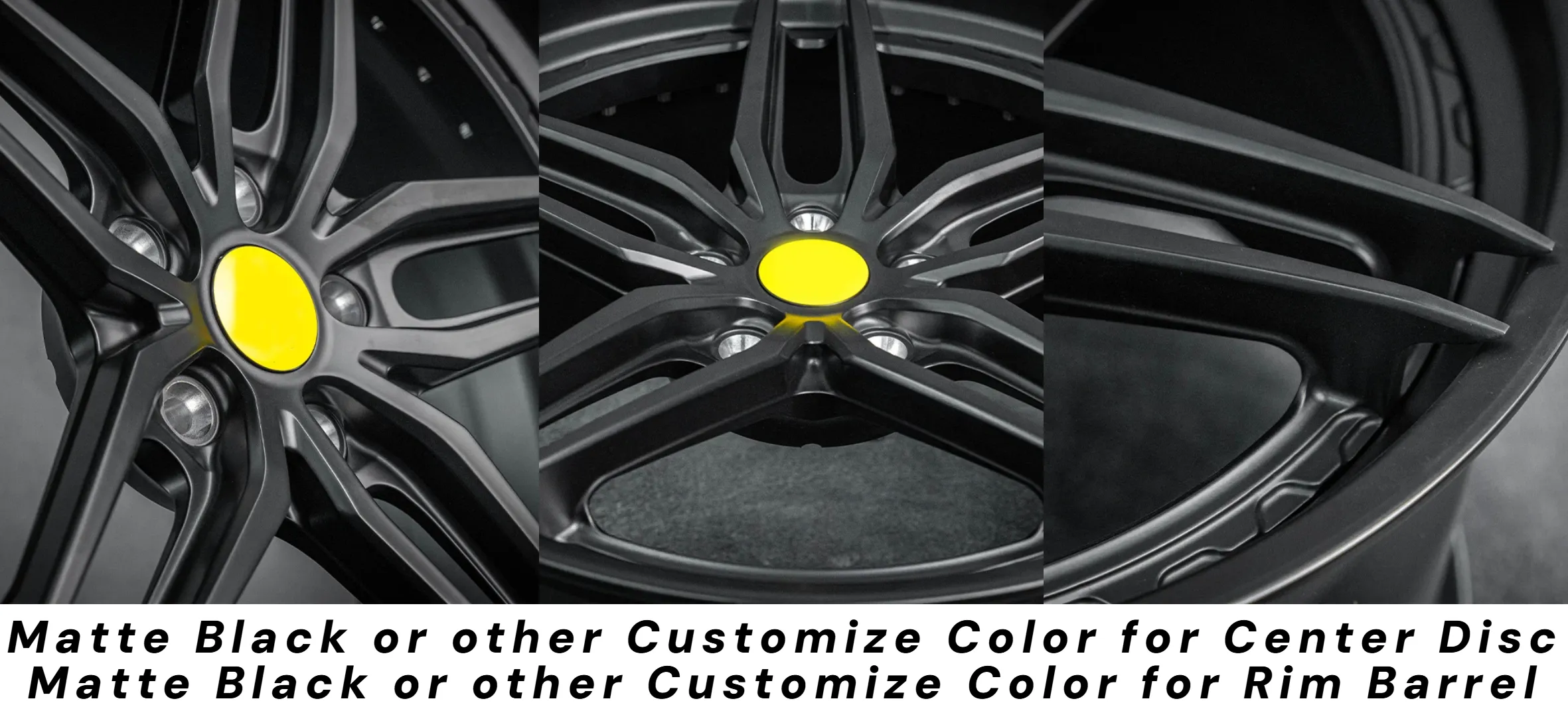 Custom Logo Forged Wheels Two-Piece Matte Black Structure 18-inch 19-inch 20-inch 21-inch 22-inch 23-inch Forged Racing Rims