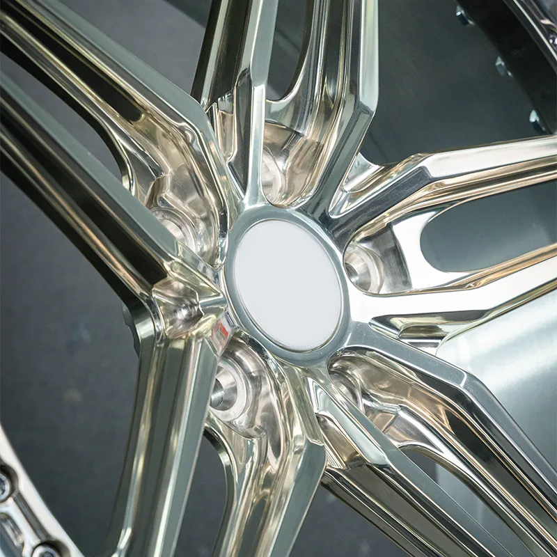 Manufacturing Price Cast Wheel Two-piece Structure Center Disc Polished Gold or Other Custom Colors
