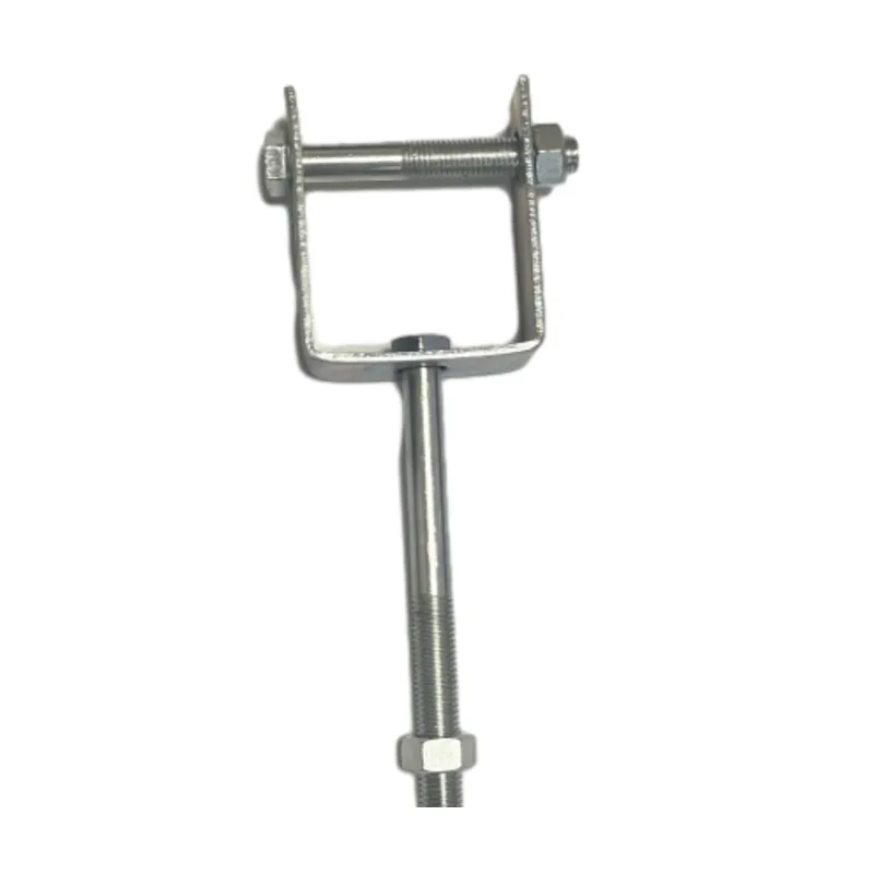 Galvanized Metal D Iron Bracket Clamp Fitting for Pole Line Hardware