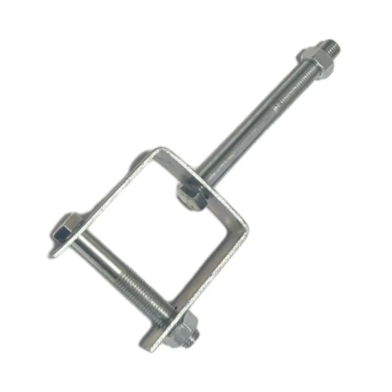 Galvanized Metal D Iron Bracket Clamp Fitting for Pole Line Hardware