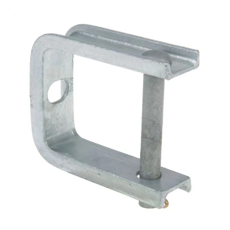 Galvanized Metal D Iron Bracket Clamp Fitting for Pole Line Hardware