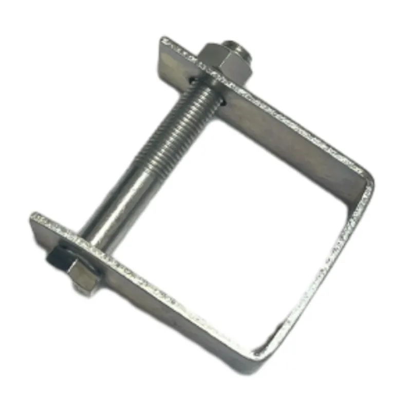 Galvanized Metal D Iron Bracket Clamp Fitting for Pole Line Hardware
