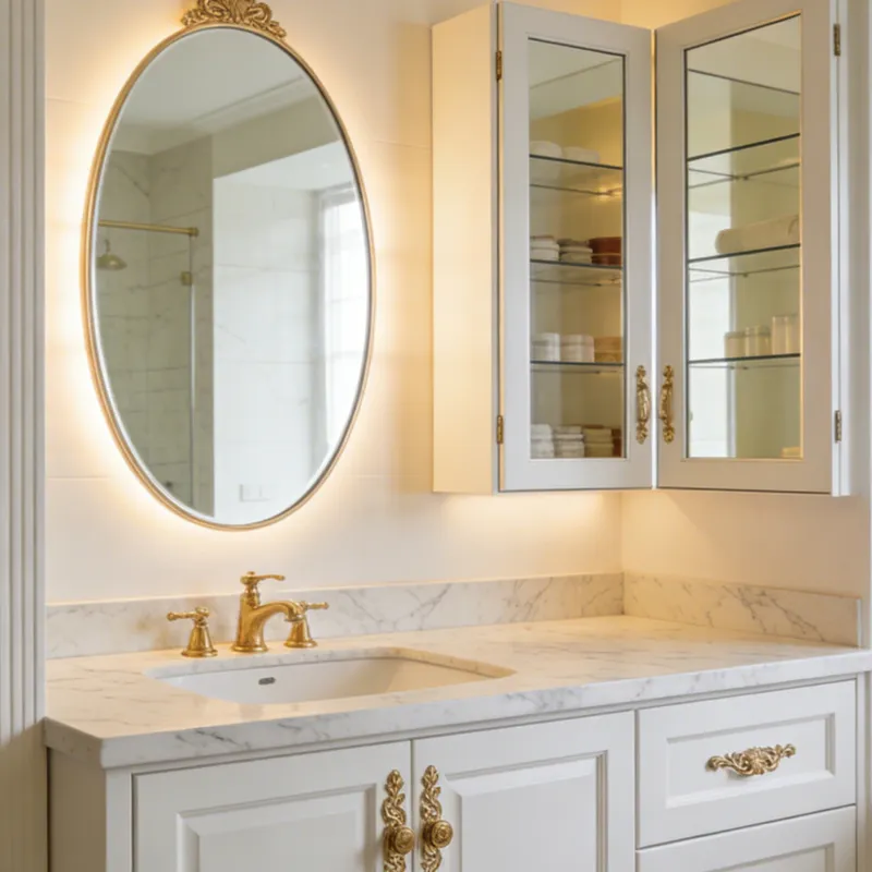 Custom Open Bathroom Cabinets for Modern Projects