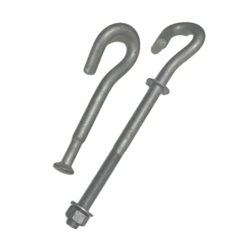 Steel Pigtail Hook Transmission Line Fitting Pigtail Bolt for Pole Line Hardware