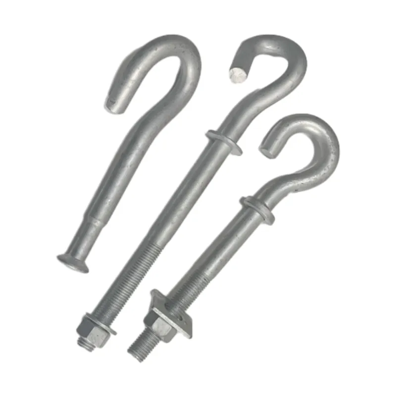 Steel Pigtail Hook Transmission Line Fitting Pigtail Bolt for Pole Line Hardware