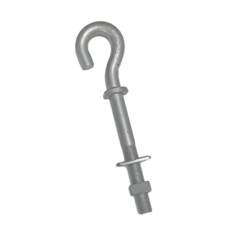 Steel Pigtail Hook Transmission Line Fitting Pigtail Bolt for Pole Line Hardware