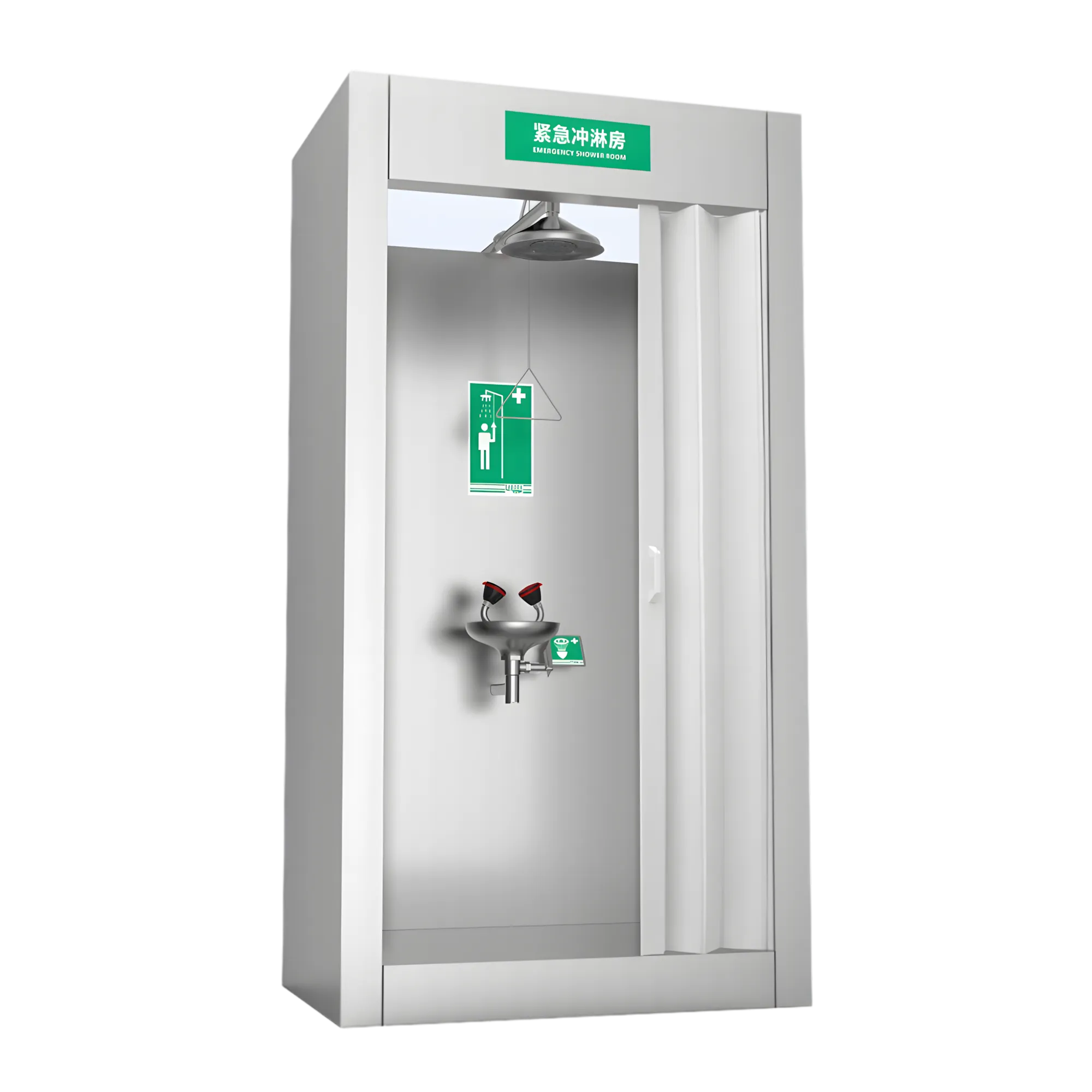 耐食性緊急安全シャワーおよびアイウォッシュ