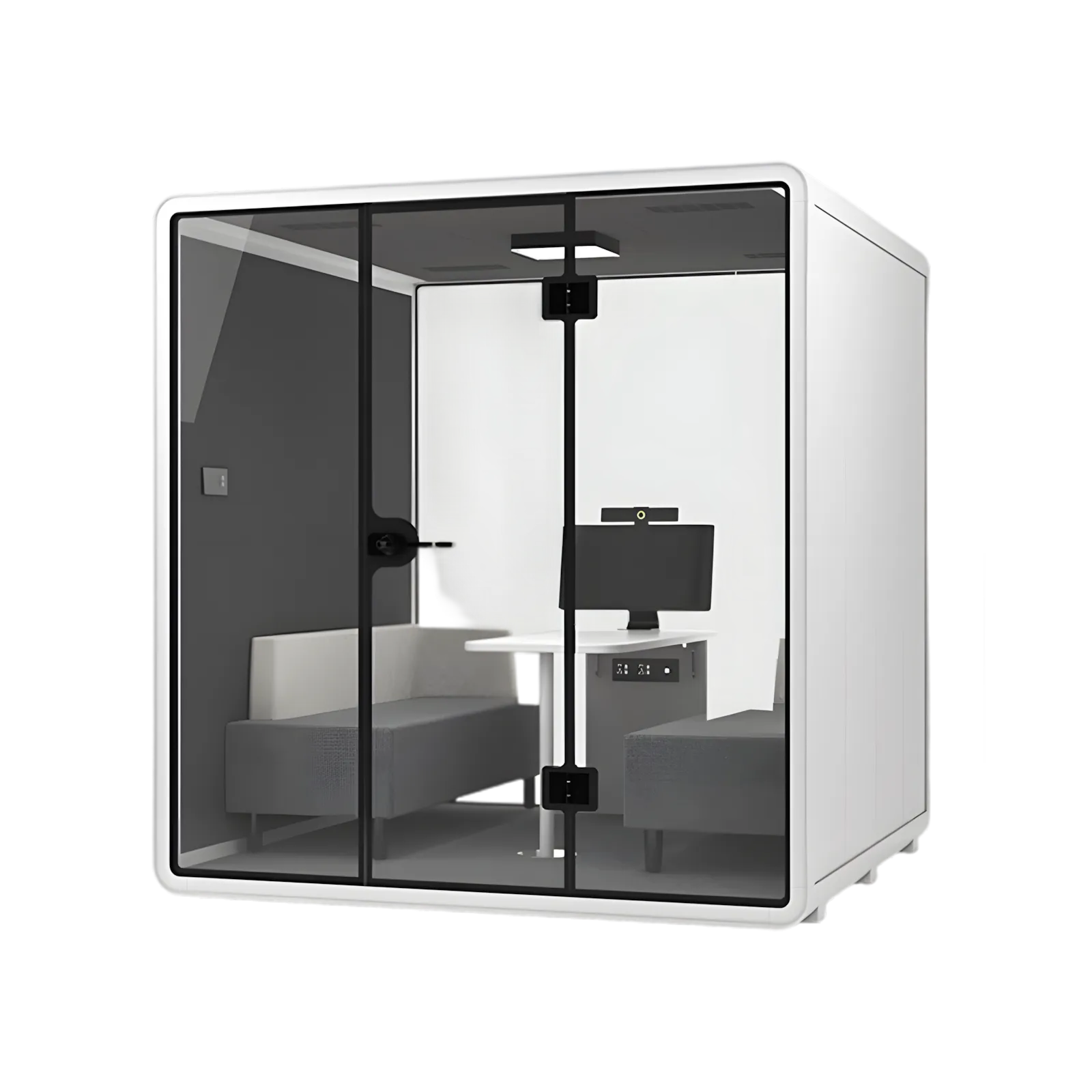 環境に優しい静音防音スチールフレームブース