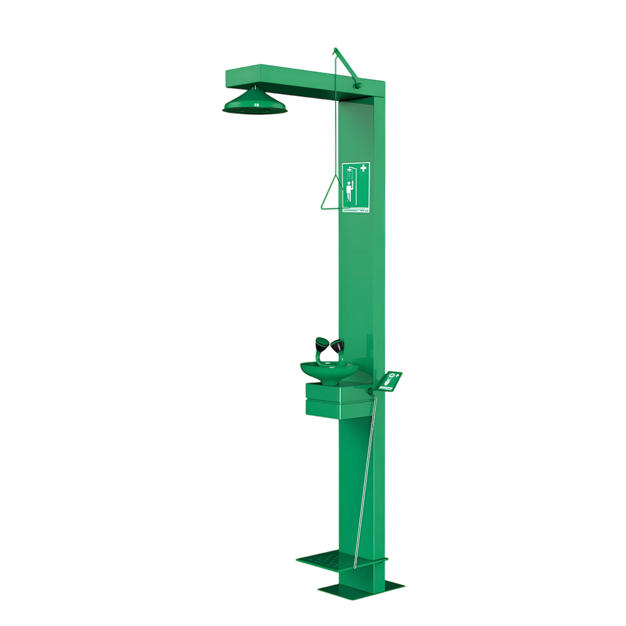 耐食性緊急安全シャワーおよびアイウォッシュ