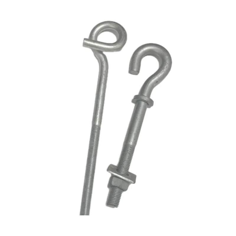 Steel Pigtail Hook Transmission Line Fitting Pigtail Bolt for Pole Line Hardware