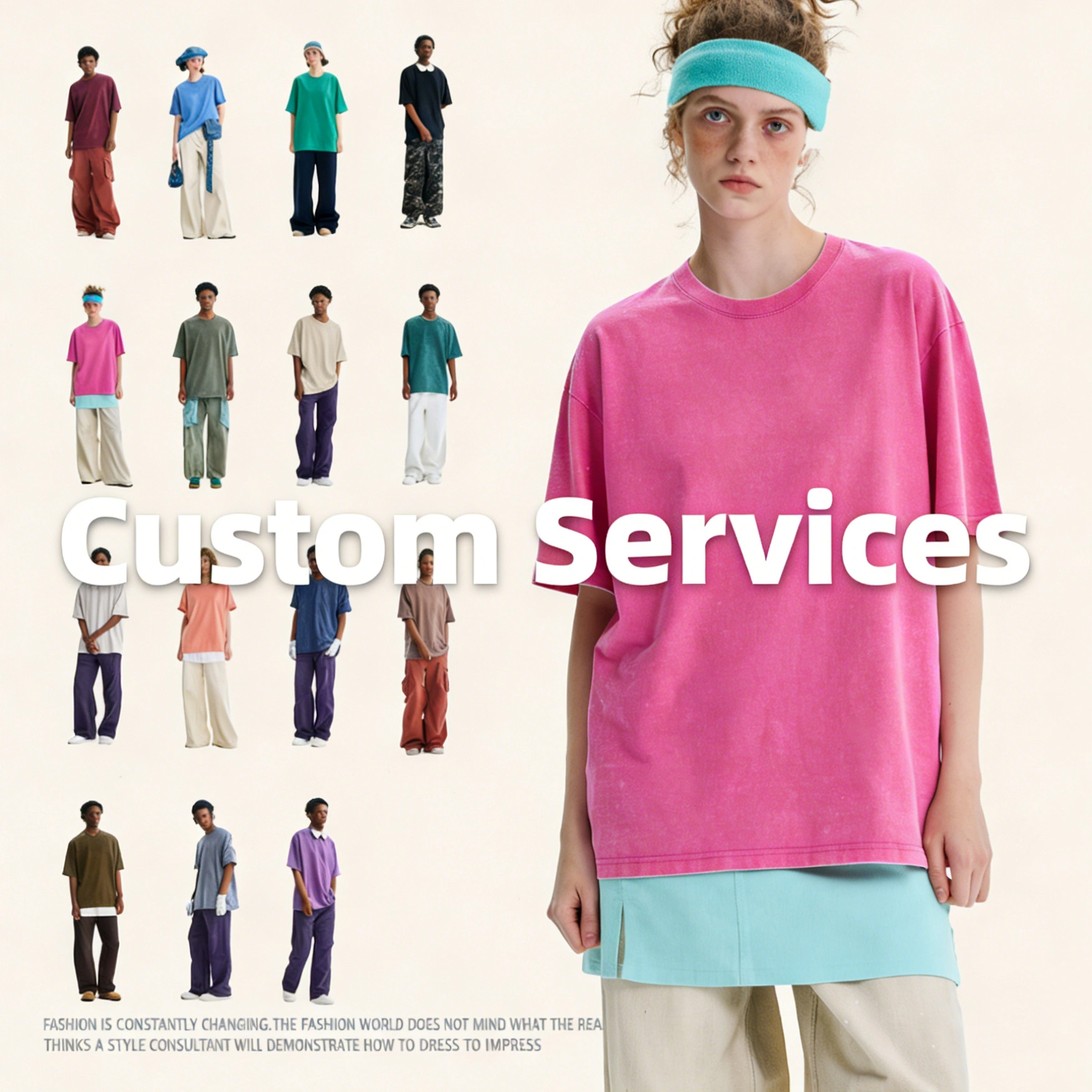 OEM Custom Logo No Brand Teenagers' Retro Hip Hop Short Sleeve T Shirts Summer 220g 100% Cotton Crew Neck Loose Fit Eco-Friendly Breathable