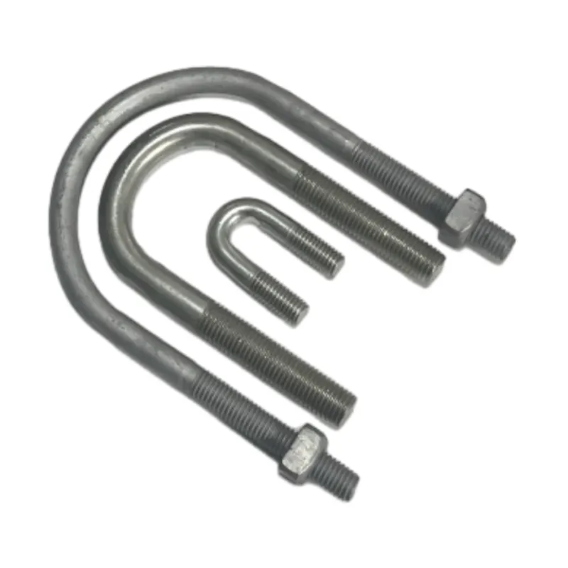 U-Type Bolt Galvanized Steel Zinc Flat Head Cap Bolts Electrical Power Fittings