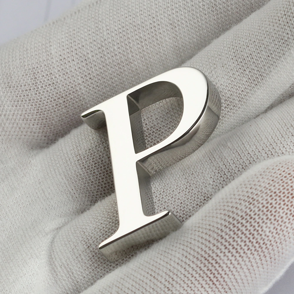 Custom 3D Mirror Finish Stainless Steel Letters for Storefront Signage