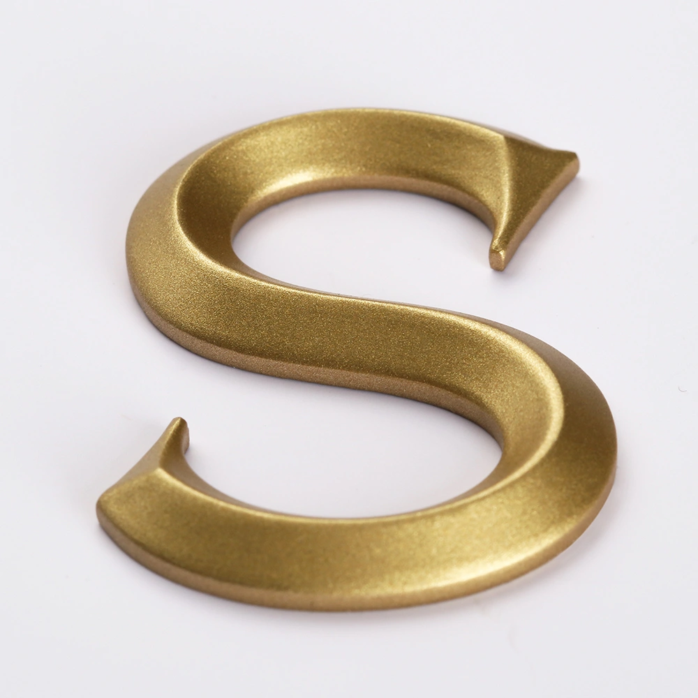 Custom 3D Brushed Gold Stainless Steel Letters for Premium Signage