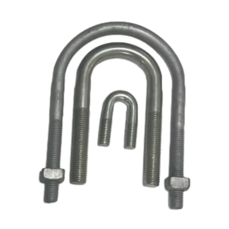 U-Type Bolt Galvanized Steel Zinc Flat Head Cap Bolts Electrical Power Fittings