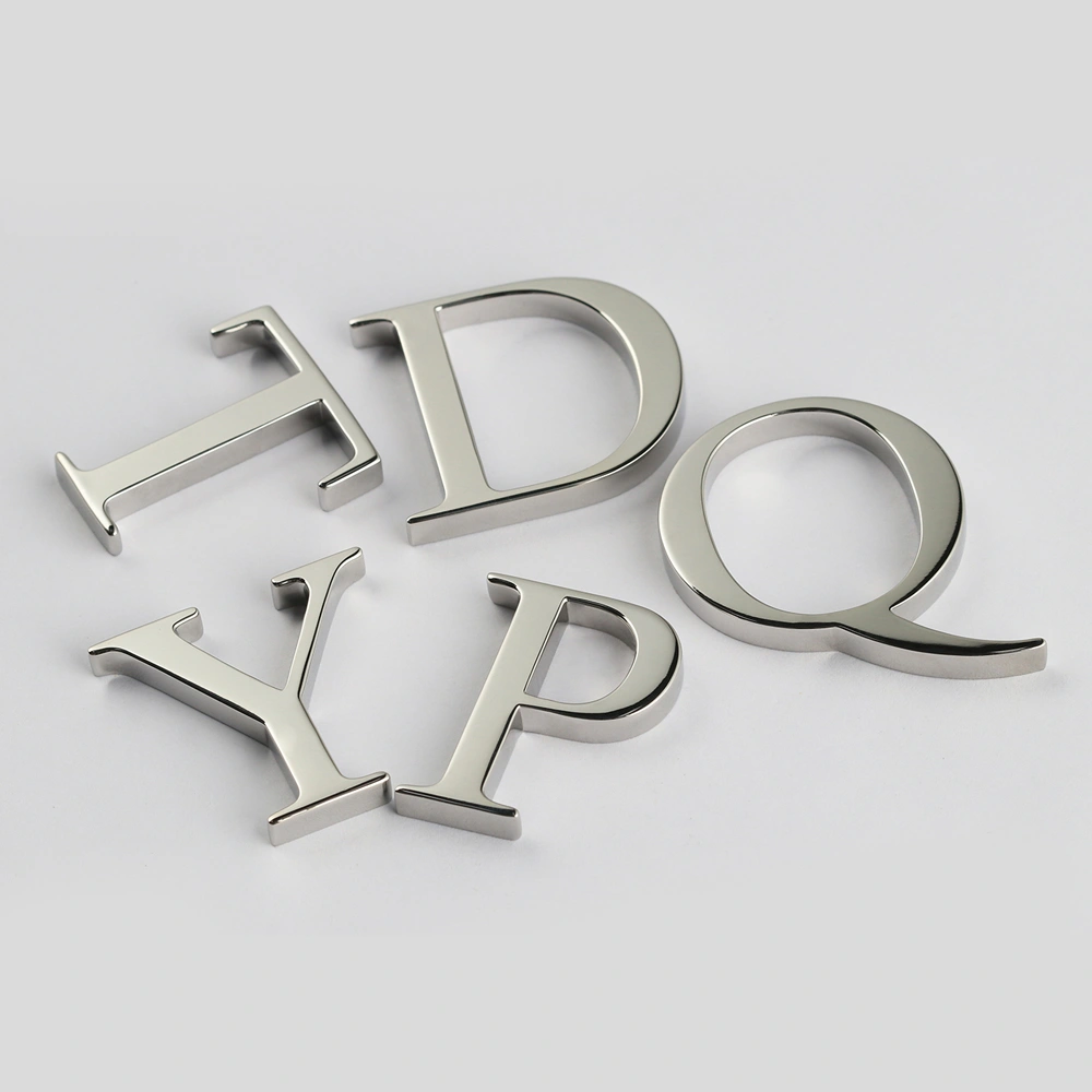 Custom 3D Mirror Finish Stainless Steel Letters for Storefront Signage