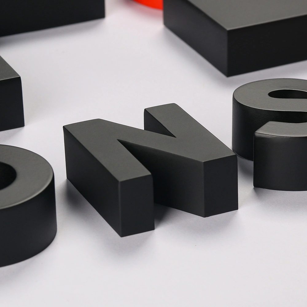 Custom 3D Painted Stainless Steel Letters | Matte & Gloss Hollow Metal Signage