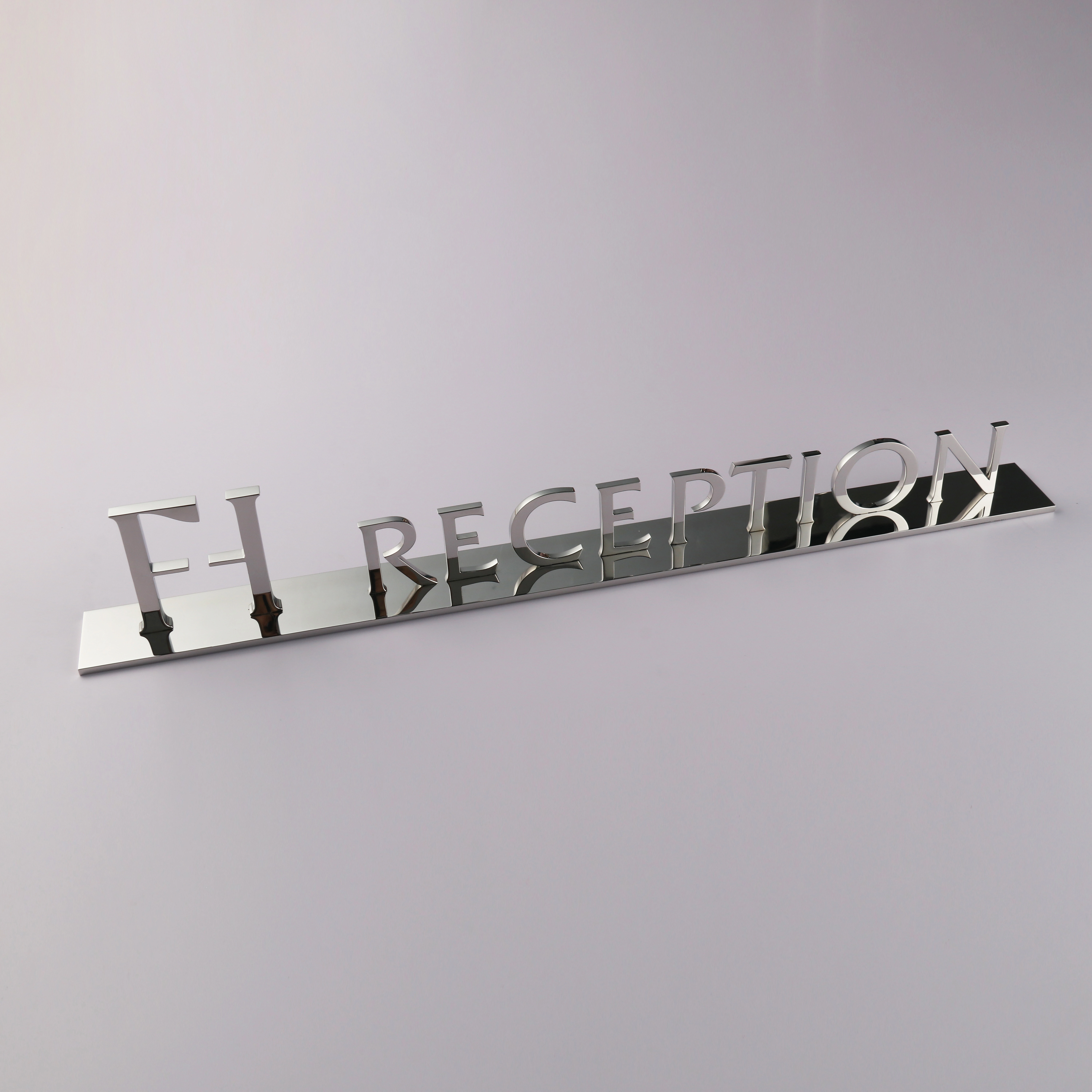 Solid Freestanding Stainless Steel Letters | Luxury Desktop & Display Metal Signage