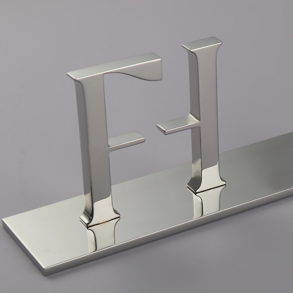Solid Freestanding Stainless Steel Letters | Luxury Desktop & Display Metal Signage