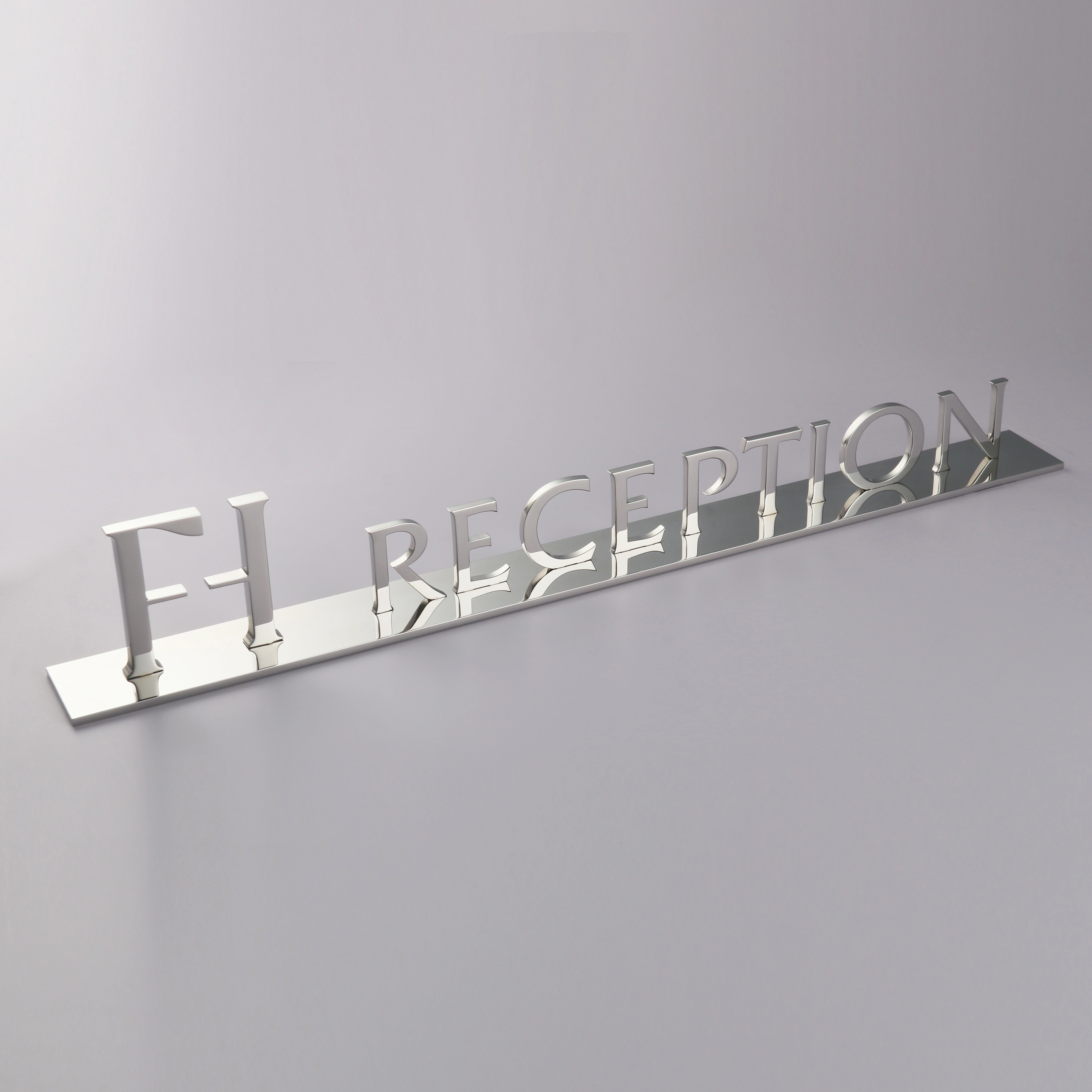 Solid Freestanding Stainless Steel Letters | Luxury Desktop & Display Metal Signage