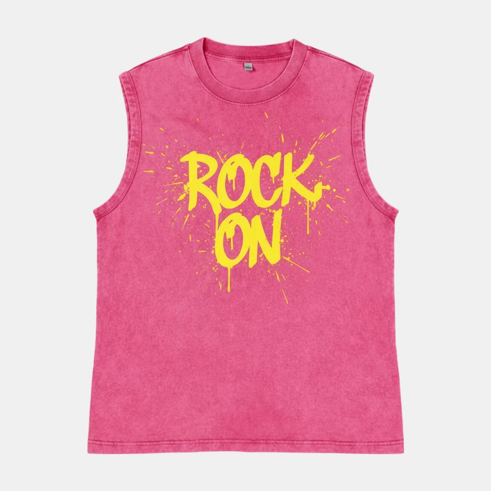 Custom Logo No Brand Men's Summer Sleeveless Vest 220G Heavyweight Breathable Eco-Friendly Hip Hop Crew Neck 100% Cotton