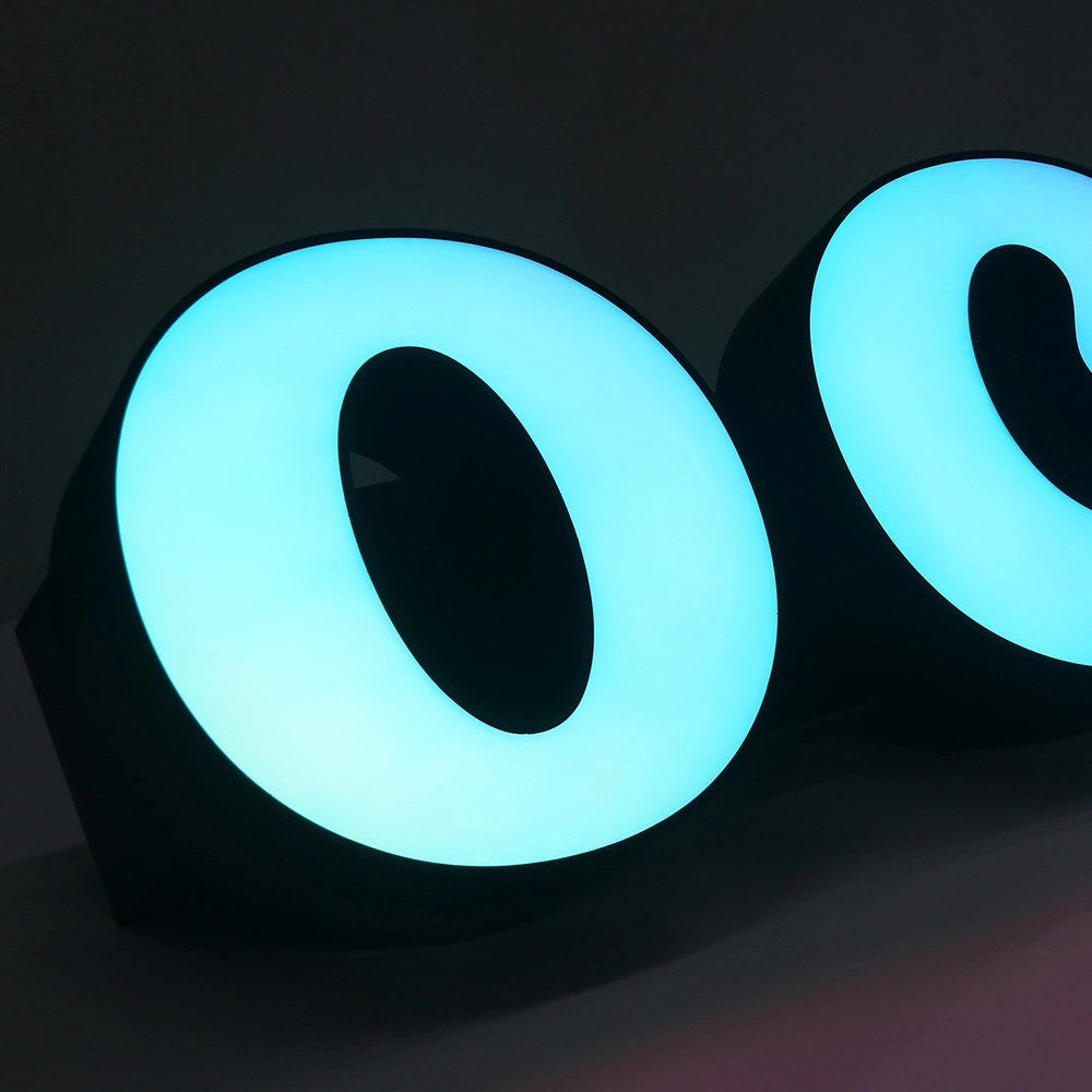 3D Front-Lit Dreamcolor Letters | Dynamic RGB Pixel Illuminated Signage