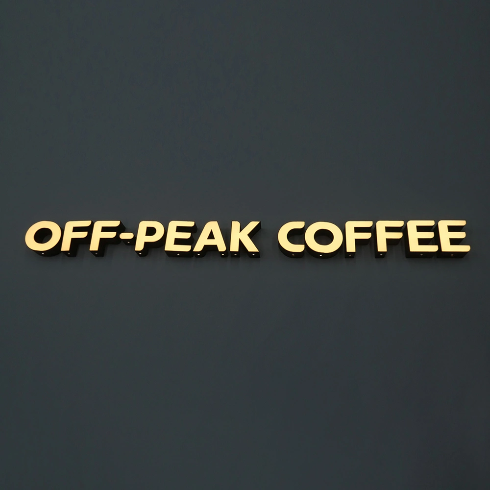 Frameless Black-to-White Front-Lit Signs | Premium Black-Day White-Night LED Signage