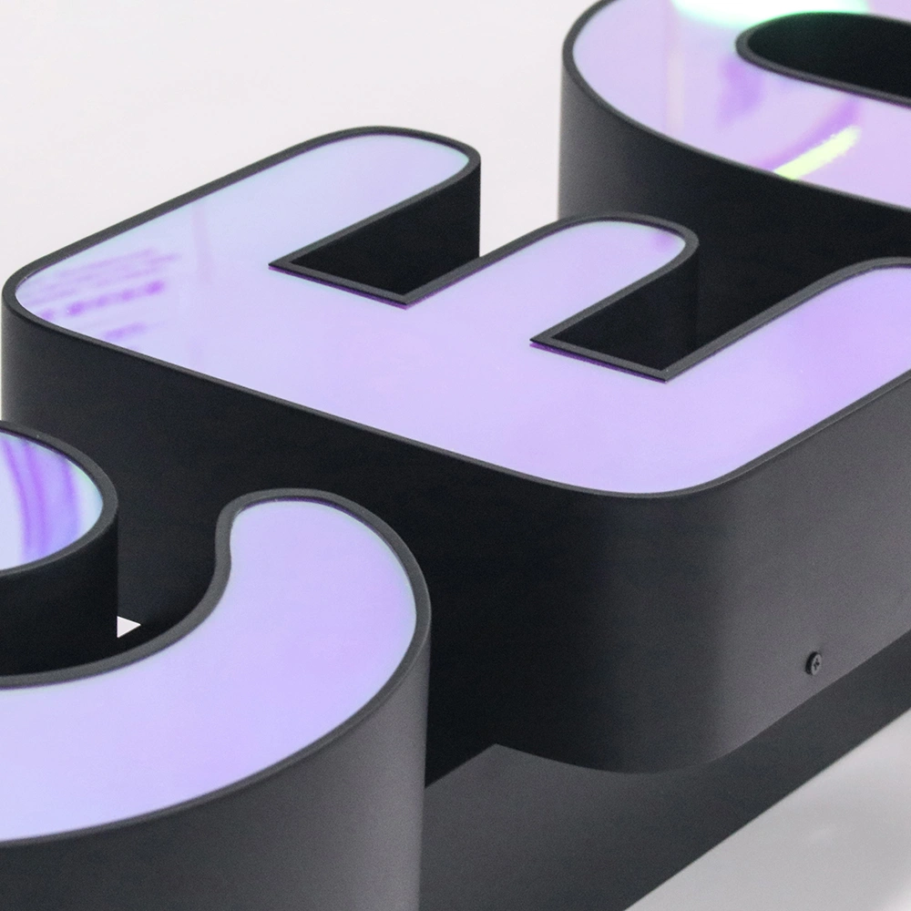 3D Front-Lit Dreamcolor Letters | Dynamic RGB Pixel Illuminated Signage