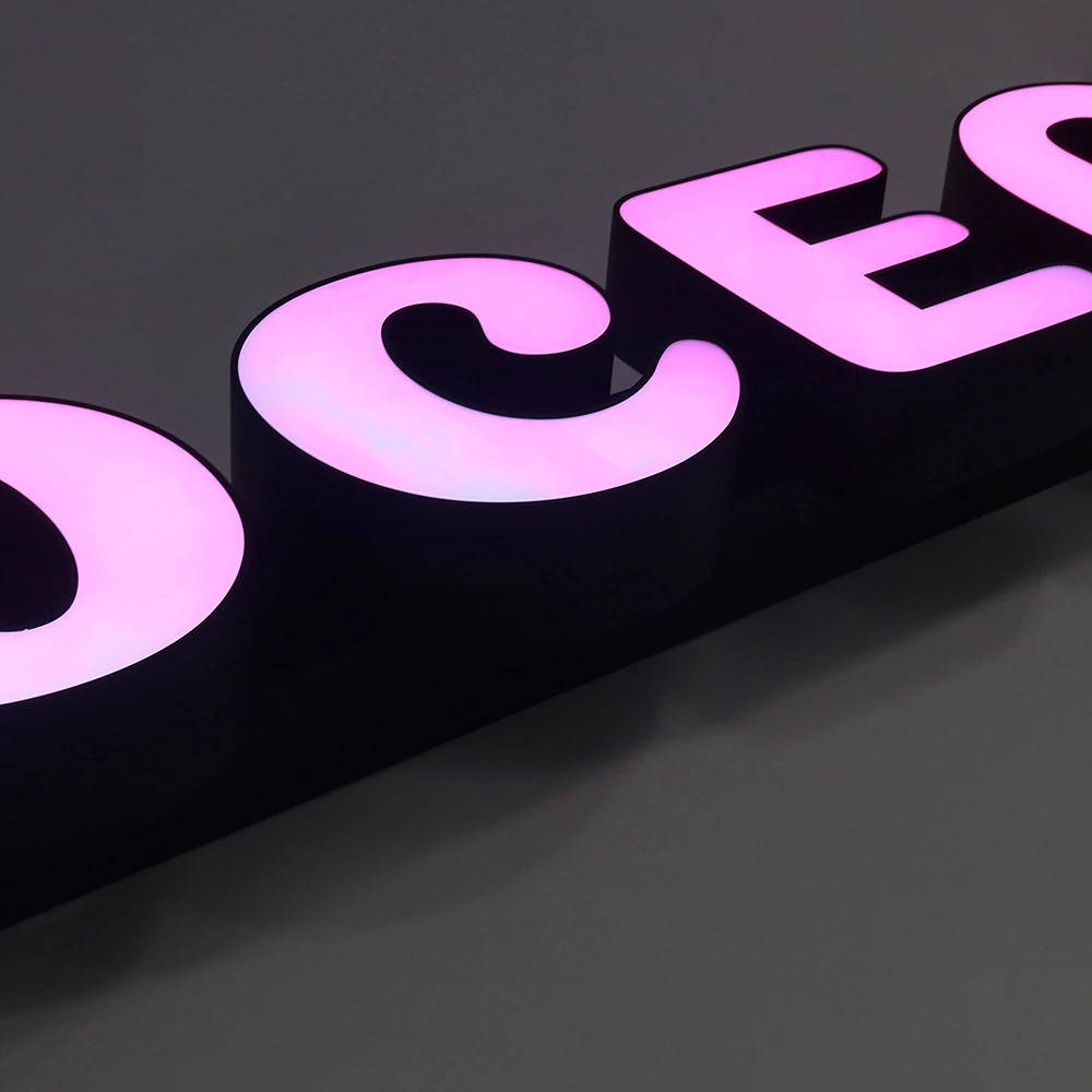 3D Front-Lit Dreamcolor Letters | Dynamic RGB Pixel Illuminated Signage