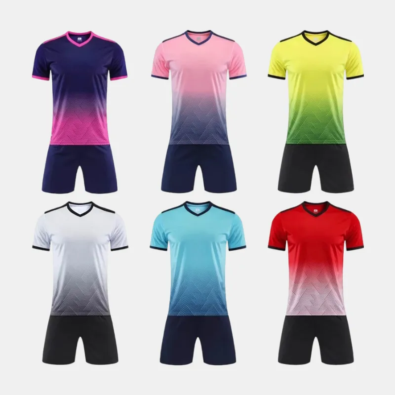 Custom Table Tennis Football Training Uniform Unisex Adult Breathable Lightweight V-neck Elastic Waist Sports Suit 100% Polyester Leopard Print