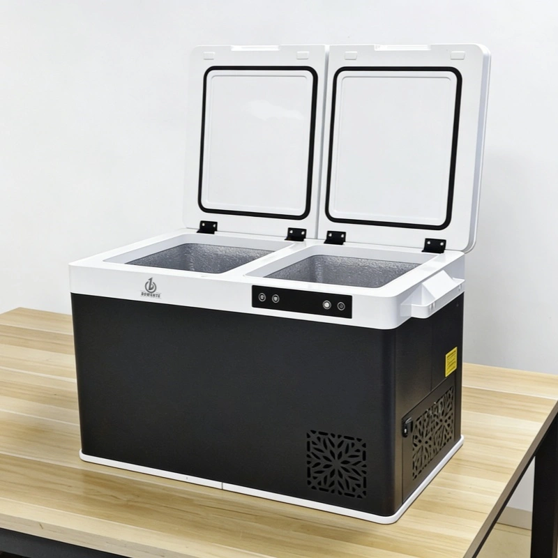 حل تبريد ضاغط ثلاجة سيارة ثنائية الجهد بحجم 55 لتر