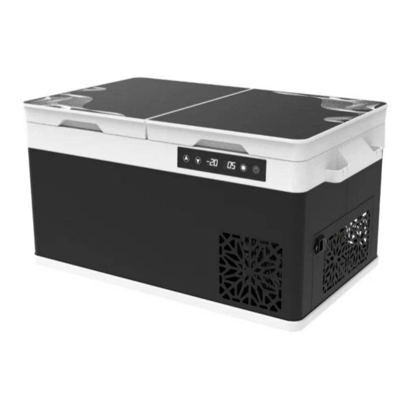 حل تبريد ضاغط ثلاجة سيارة ثنائية الجهد بحجم 55 لتر