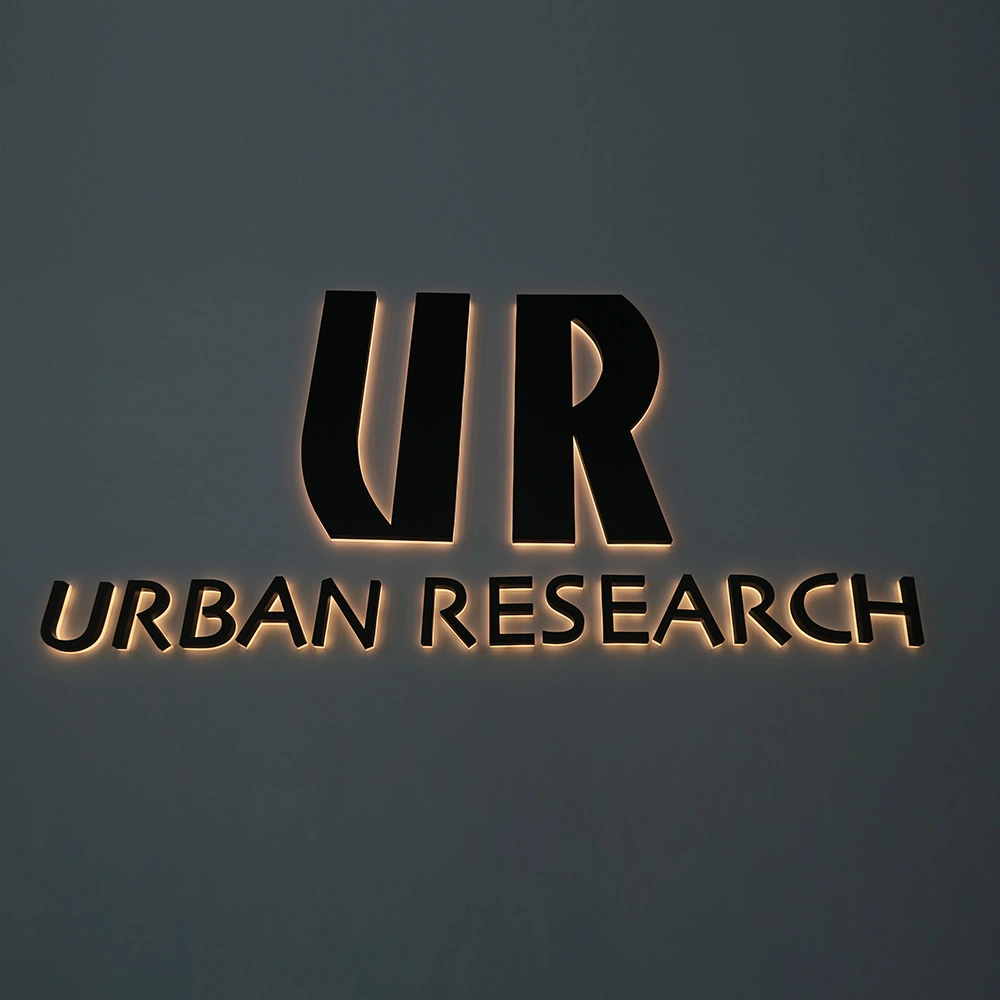 Backlit Acrylic Letters with Baking Paint Finish